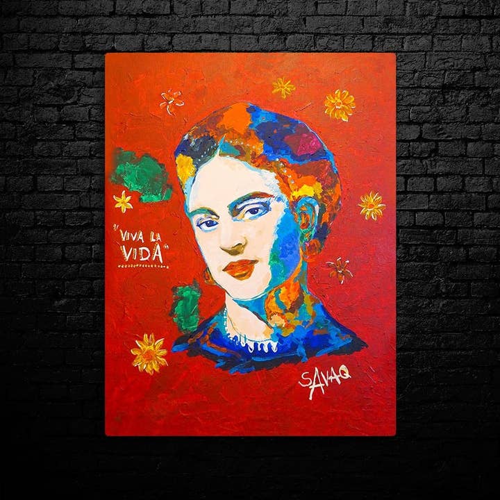 SAVAQ - Wholesale Art print - Frida Kahlo, Painting Printed On Canvas Wall Art Picture For Room Decor, Modern Artwork,music Poster (no Framed)1
