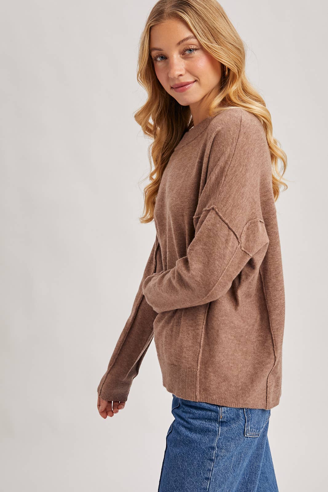 Bluivy - Vente Pull en maille – femme - PULL EN MAILLE DOUCE À COL ROND3