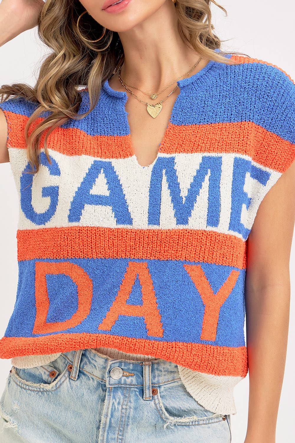 Sweet Lovely by Jen - Vendita all'ingrosso Top in maglia - Donna - GIORNO DELLA PARTITA PERFETTO PER MOSTRARE IL TUO SPIRITO DI SQUADRA CON STILE16