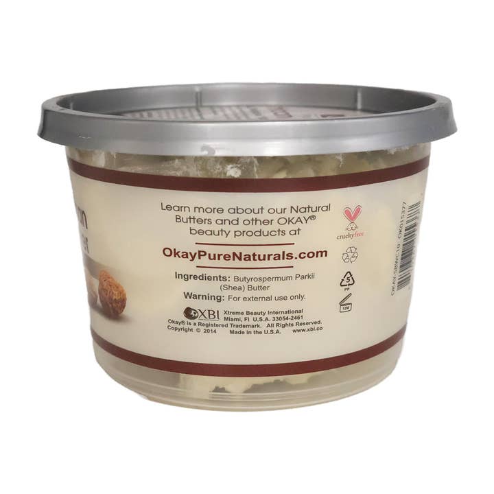 KT Supply - Wholesale Body balm/butter - OK Afrikaanse sheaboter dik wit, 10 oz.1