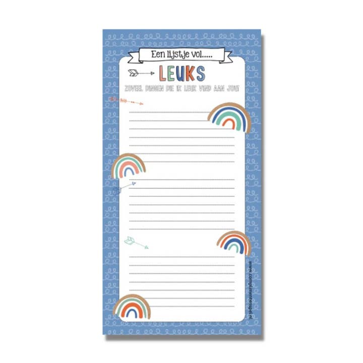 Een lijstje vol leuks for wholesale by complimentenspel