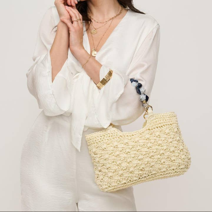 MiMi Wholesale - Wholesale Tote Bag - Women's - 60243 Nora Straw Mini Crochet Tote Bag