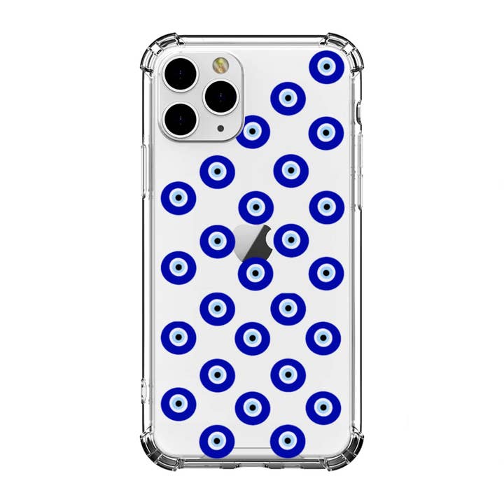Funda de teléfono transparente ojo malvado azul, ojo turco, funda de teléfono para venta al por mayor de Con Huevos Mex