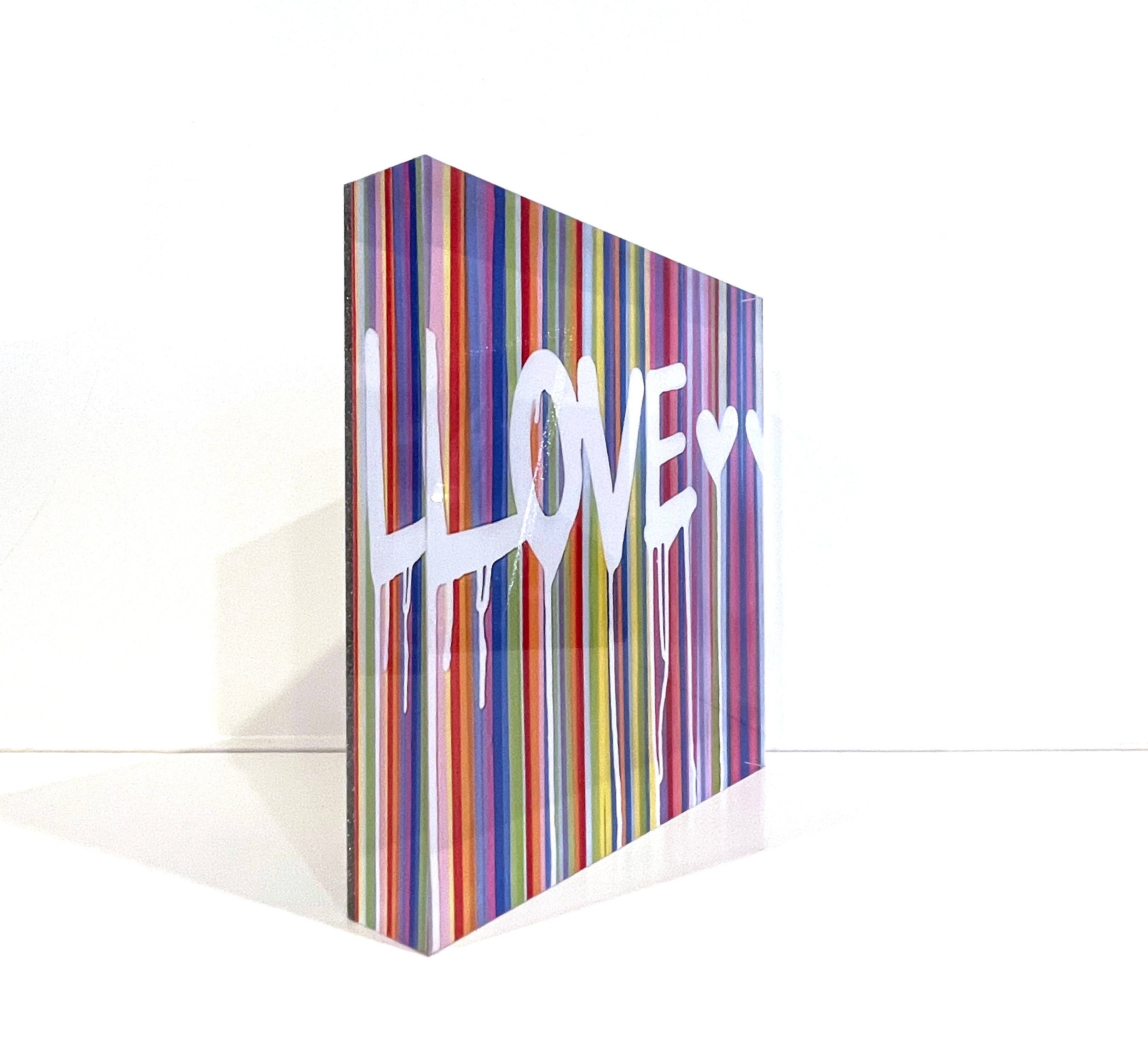 margo.rebecca - Wholesale Decorative Tabletop Object - dripping love - acrylic block2