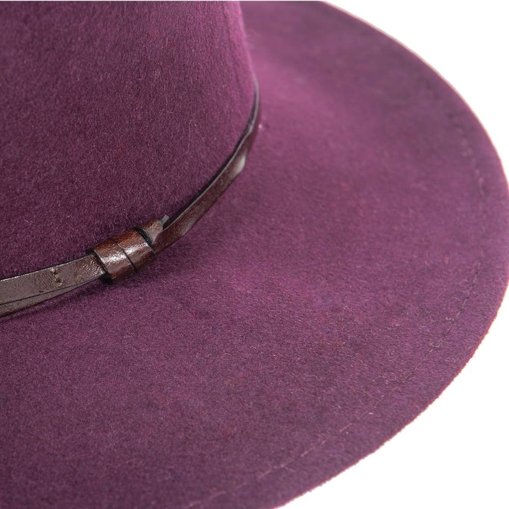 TRAVAUX EN COURS... - Wholesale Fedora - Women's - FELT HAT - leather band, sewn brim75