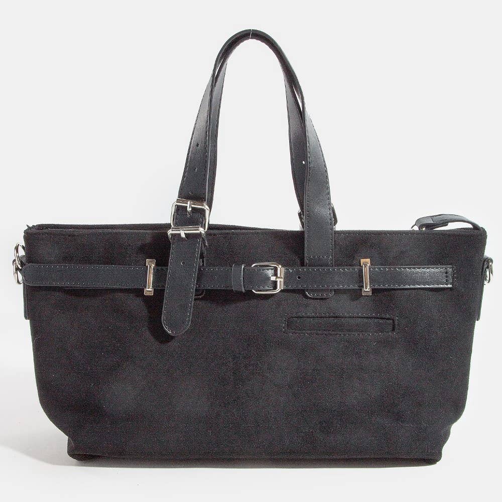 Collections by Fame Accessories - Vente Sac à bandoulière – femme - Sac cabas avec détails de sangle à boucle en cuir9