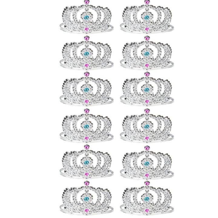 Pagdee Kids Juniors - Venta al por mayor Tiara - Niños - Coronas de Princesa con Diamantes de Imitación - Variadas