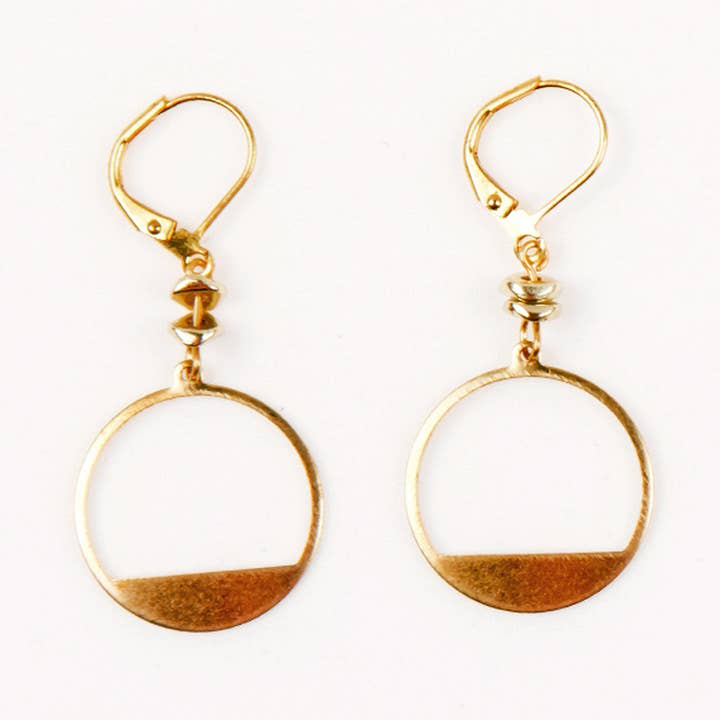 Cut Out Circle Earrings for wholesale by Altiplano