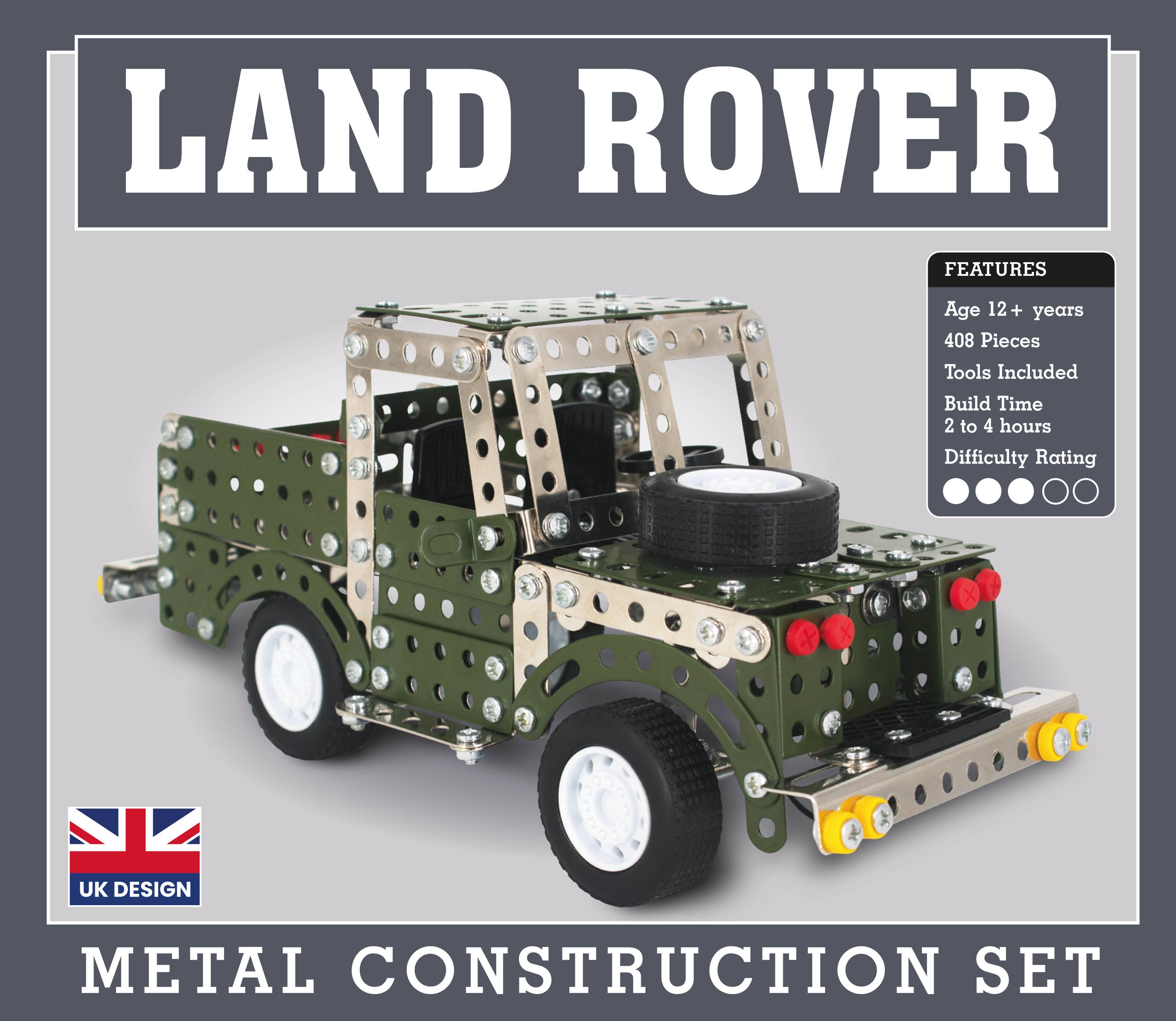 Coach House Partners – Conjunto de construção - Crianças por atacado – Kit de Construção em Metal Land Rover2