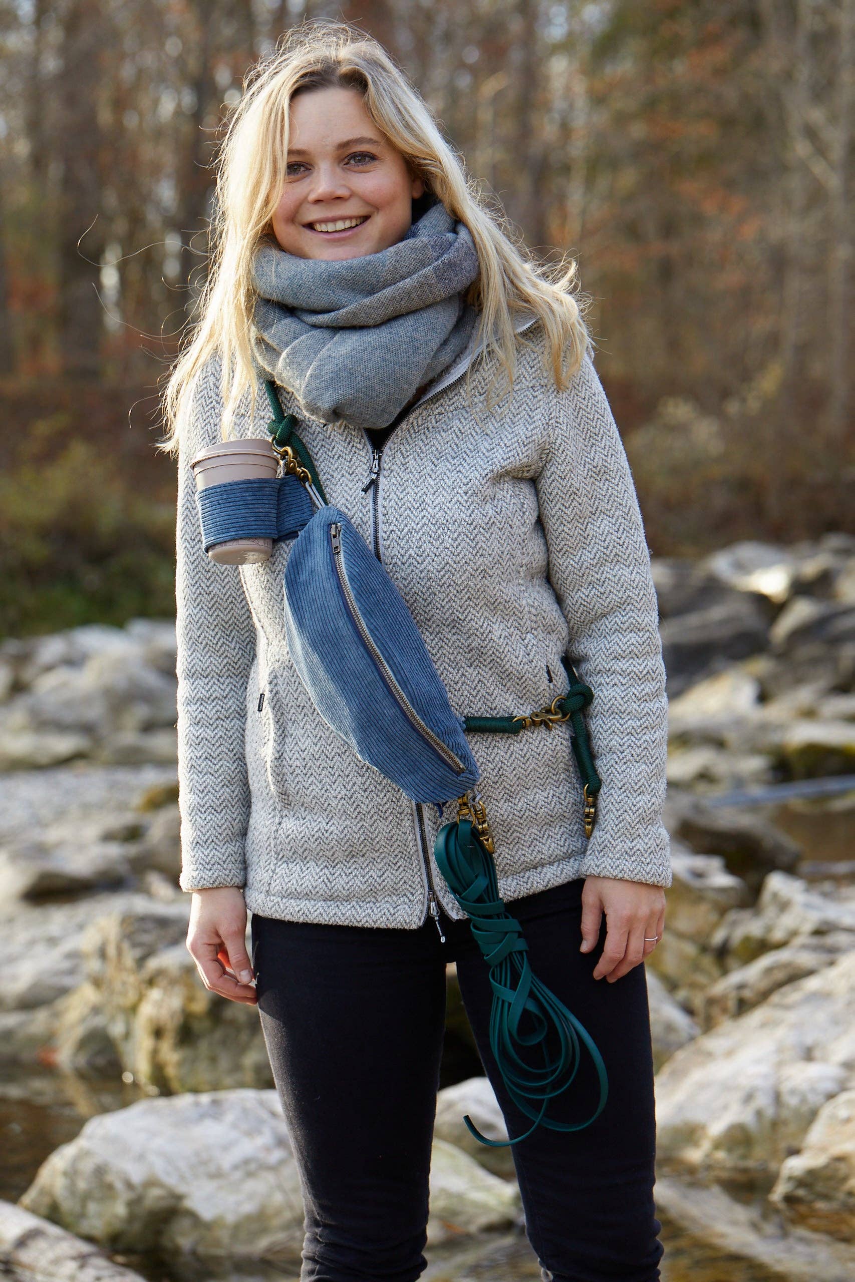 Foxc - Vendita all'ingrosso Guinzaglio - Cani - Foxc borsa per cani Stockholm con guinzaglio click-on0