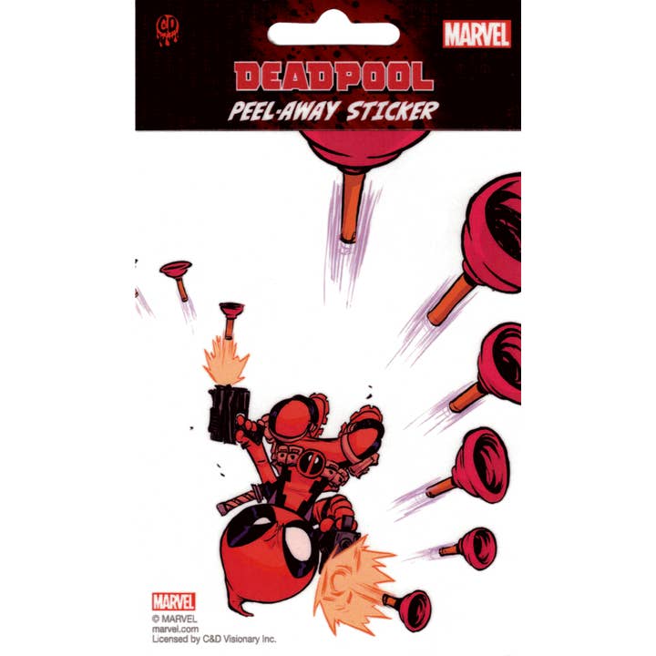 Square Deal Recordings & Supplies – wholesale Klistermärke – Klistermärke - Deadpool - Upp och ner0