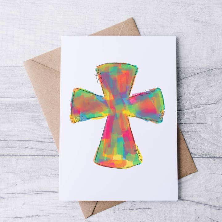 Cross Note Cards for wholesale by Mississippi Mae Monograms