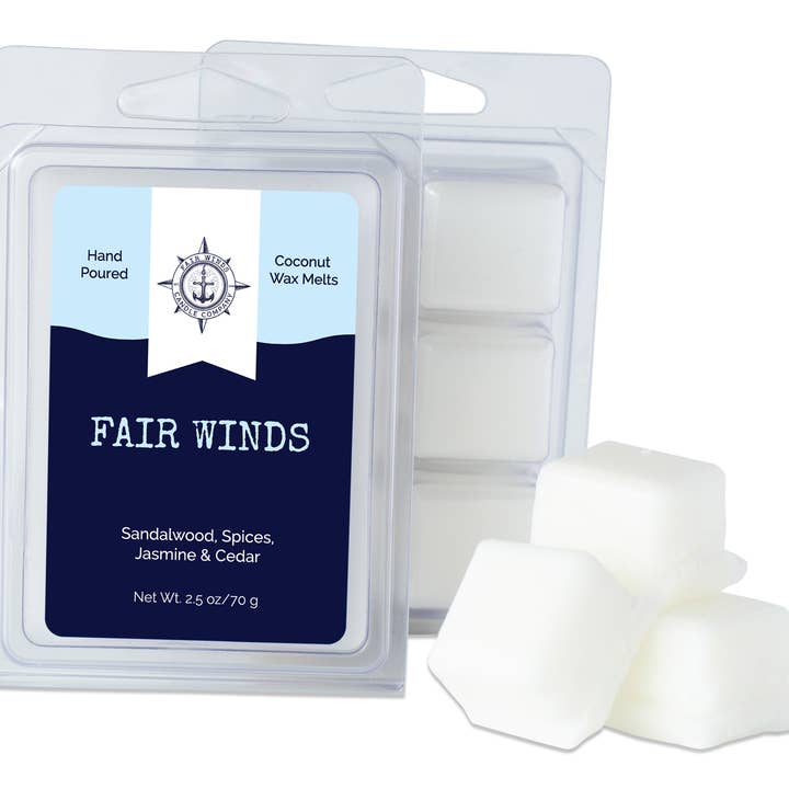 FAIR WINDS wax melts for wholesale by Fair Winds Candle Company