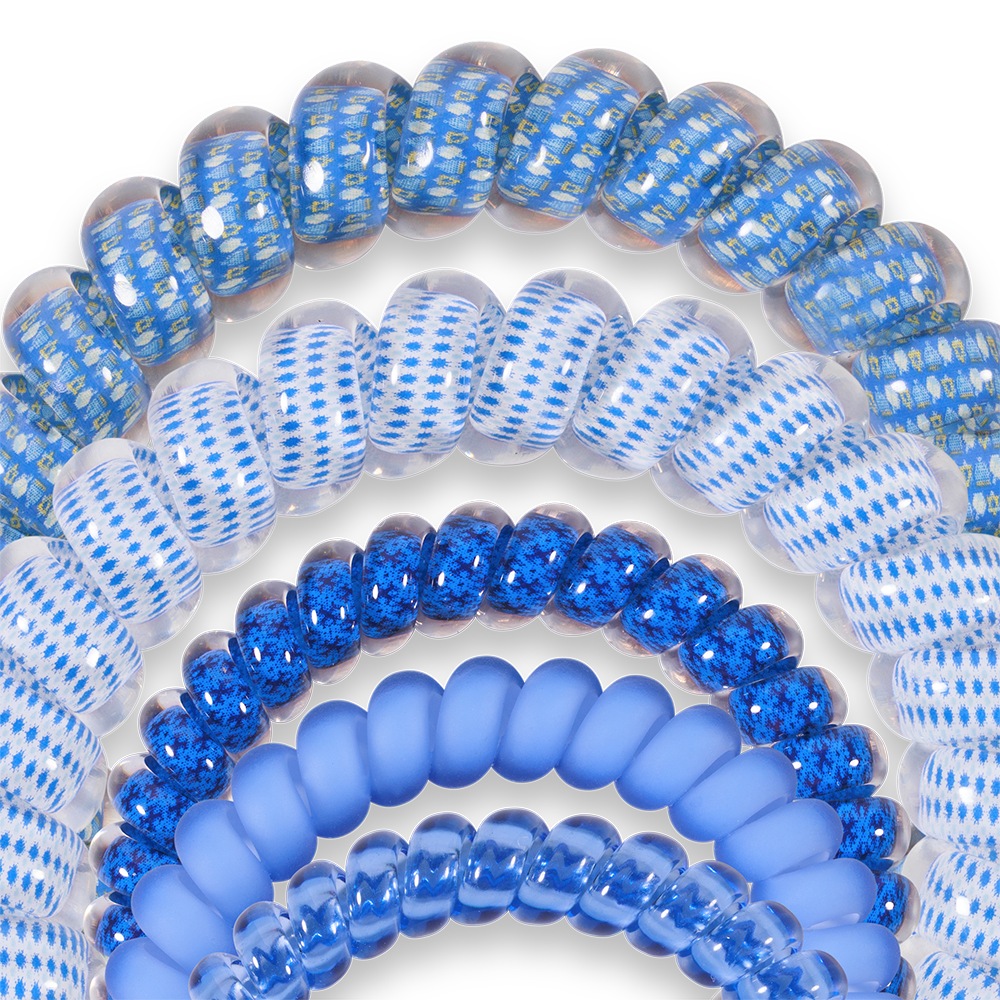 TELETIES - Vente Élastique à cheveux - Spirales pour cheveux | Pack mixte | Fais tourner comme une toupie2