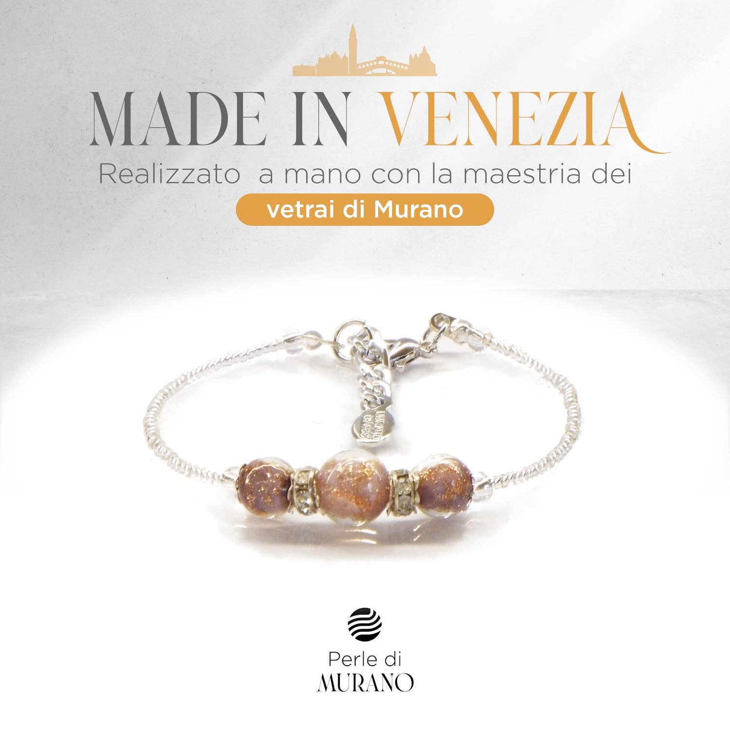 ALBATROS S.R.L. - Wholesale Beaded Bracelet - LUCY bracelet in Murano glass beads fashion gift idea elegant jewelry15