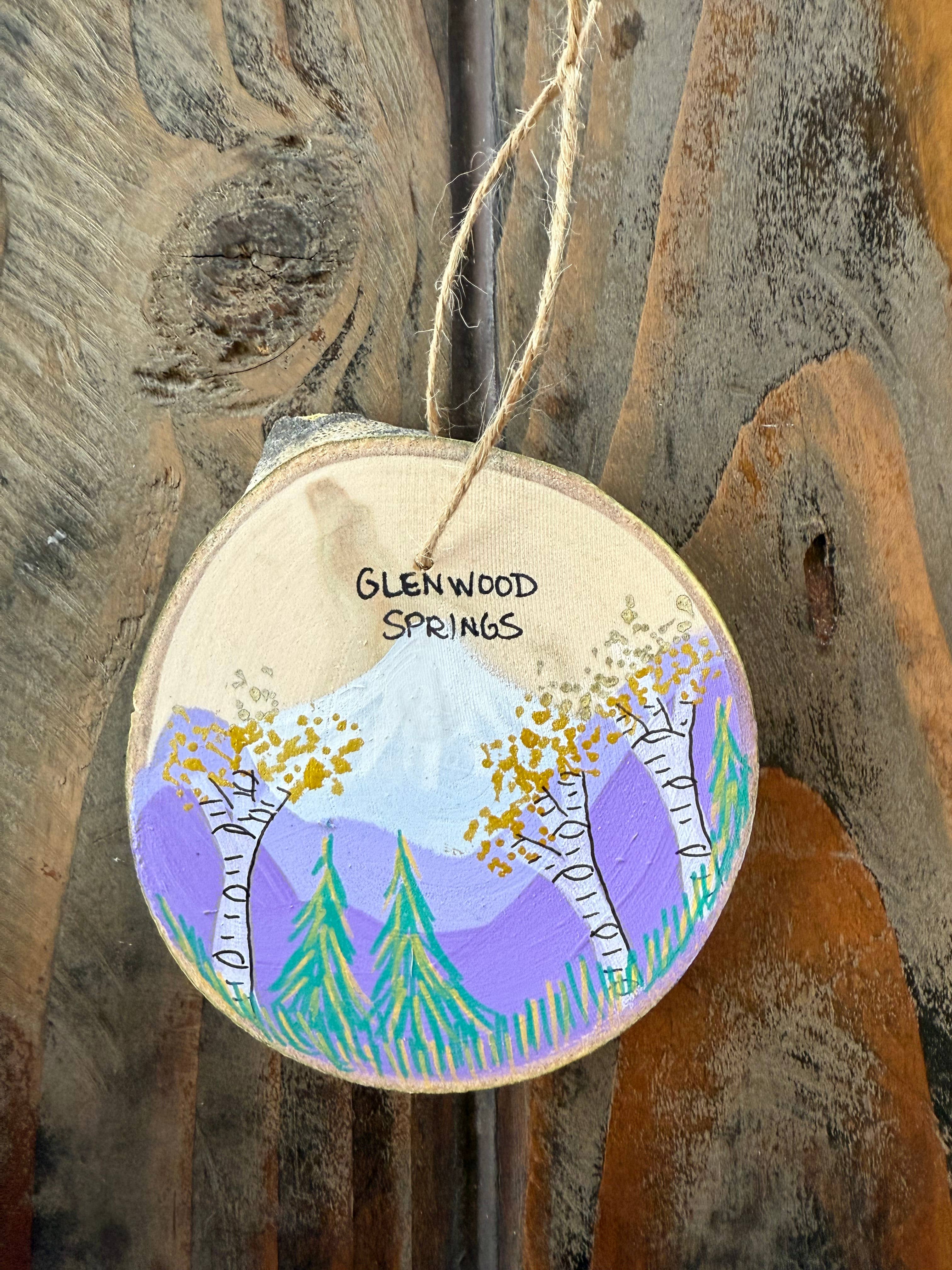 Parks Art Collection - Wholesale Ornament - Hand Painted Mountain Town Ornaments, Any Town or Mountain4