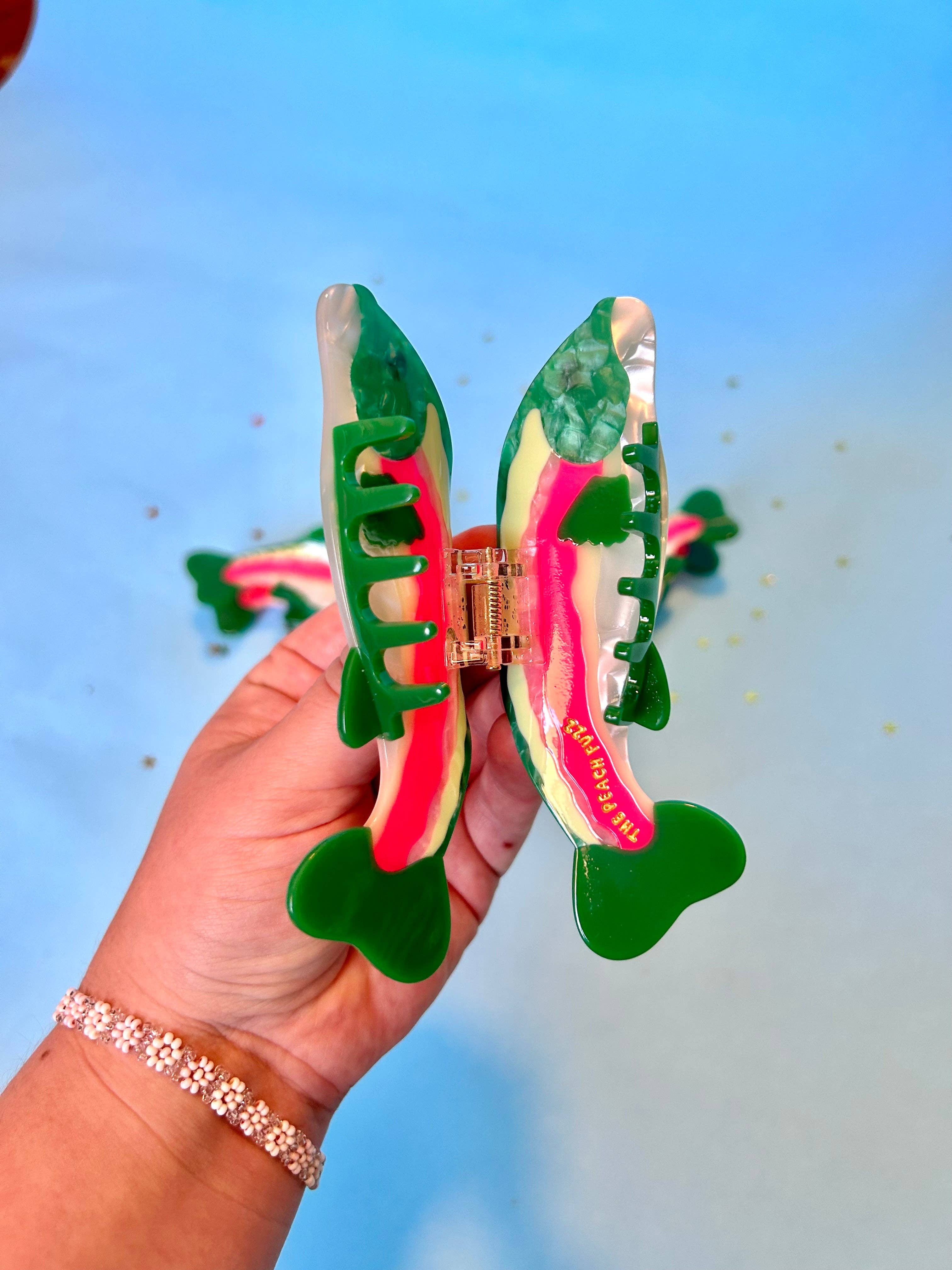 The Peach Fuzz - Wholesale Hair Accessories Set - Women's - Rainbow Trout Hair Claw6
