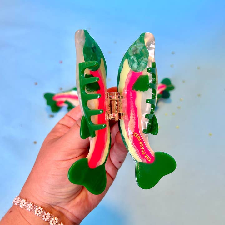 The Peach Fuzz - Wholesale Hair Accessories Set - Women's - Rainbow Trout Hair Claw6