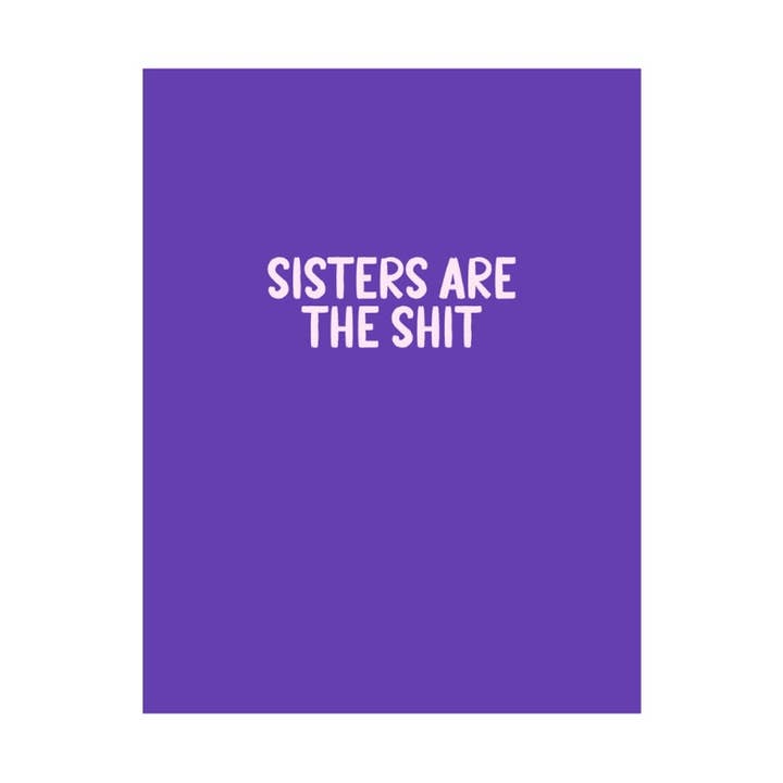 Peace, Love and Sarcasm - Vente Carte de vœux classique - Carte de vœux Sisters are the Shit0