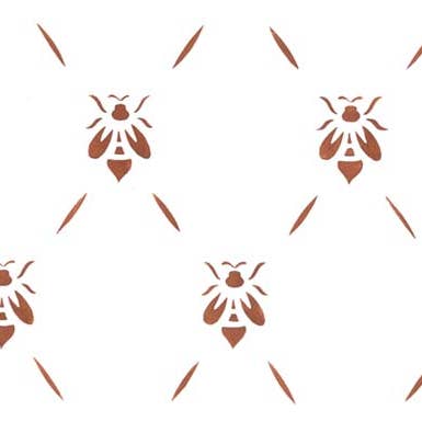 Designer Stencils - Wholesale Wallpaper - Bee Wallpaper Wall Stencil