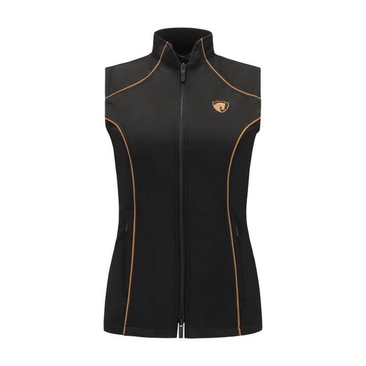 Iconic Bit Vest, Black w/ Bronze (4025) for wholesale by Arista Equestrian