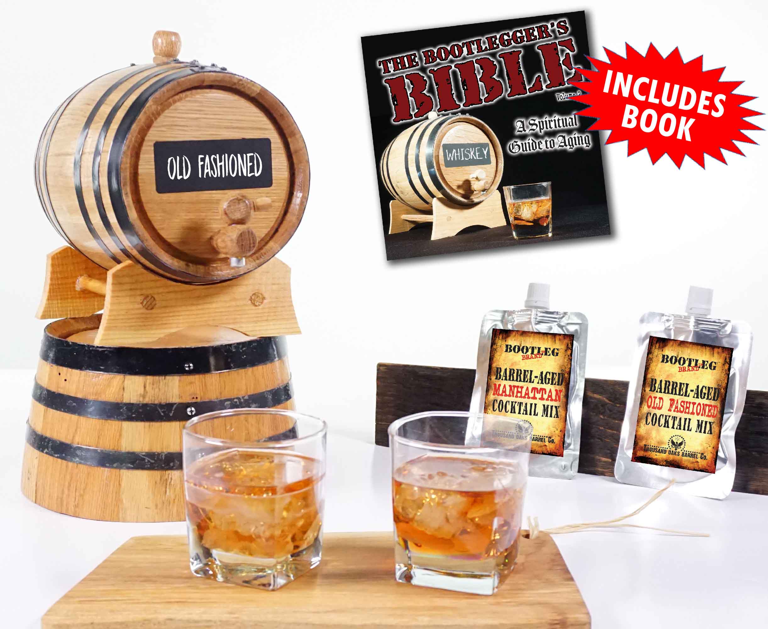 ThousandOaksBarrelCo. - Vente Kit de fabrication de boisson - Kit à cocktails vieilli en barrique3