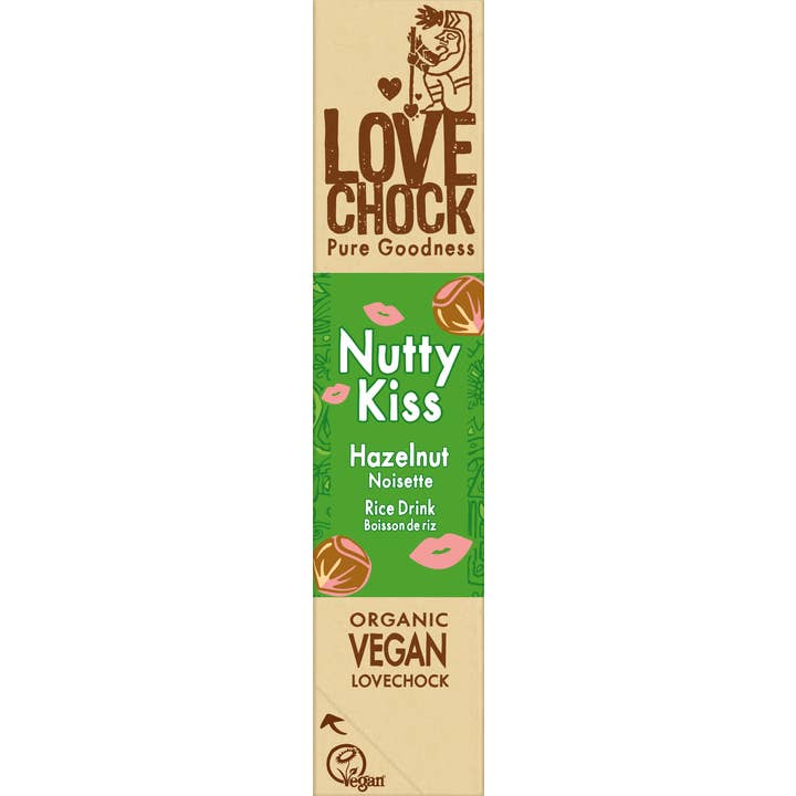 Lovechock NL – wholesale Chokladkaka – ”Mjölk” choklad med hasselnöt - Ekologisk, vegansk och hållbar