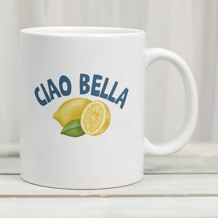 Ciao Bella Mug for wholesale by Pippa & Ky