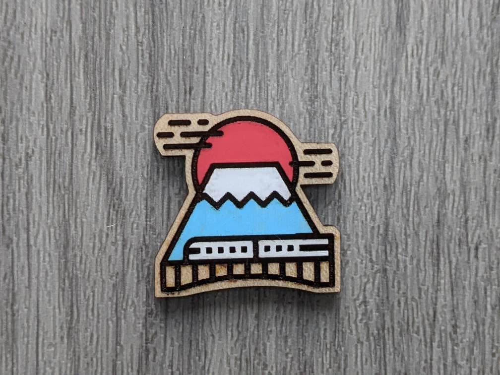 Chikai Shop - Vendita all'ingrosso Spille - Spilla con spilla in legno in stile giapponese2