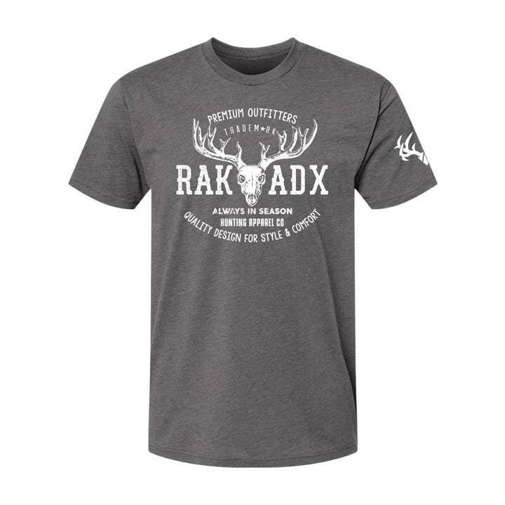 Old Skull RakAdx Tee for wholesale by Rak•Adx Hunting Apparel