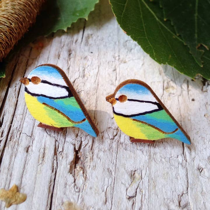 Træ Tinciallegre øreringe for engroshandel hos Daffodil