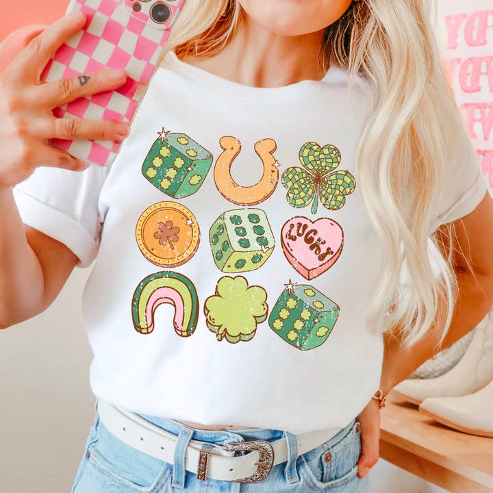 Retro St. Patrick’s Day Grafik-T-Shirt | Comfort Colors für den Großhandel von Shoppe SHC