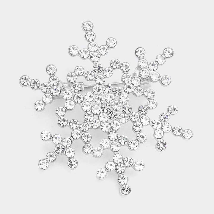 Snöflingebrosch med strass för wholesale av Madeline Love
