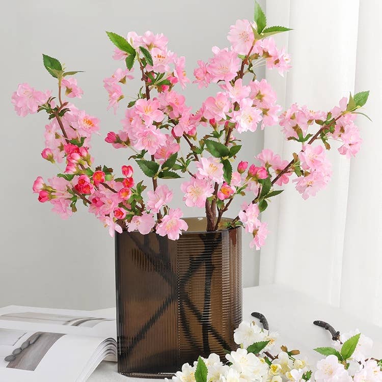 ACNITE(We cover U.S. import duties) - Wholesale Artificial Flowers - High quality cherry blossom Silk flowers home Vase filler8
