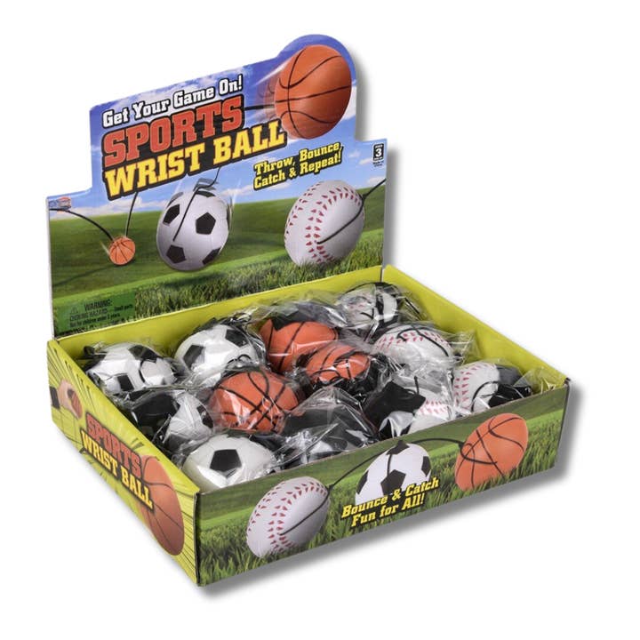 JSBlueRidge Toys - Wholesale Fidget Toy - Kids - Wrist Play Ball Fidget Kids Toy- Assorted