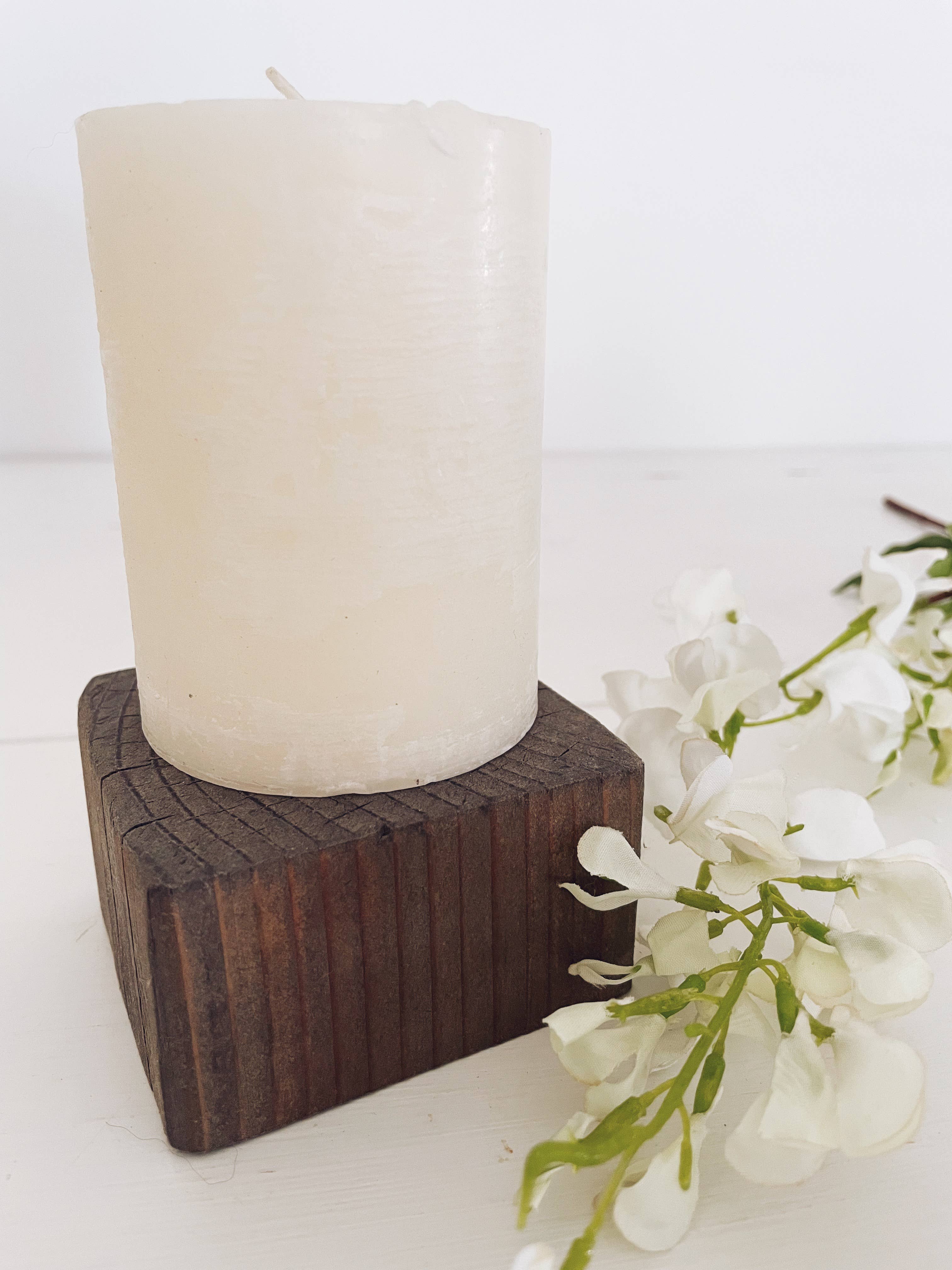 Rustiek - Wholesale Candle Holder - Wood Candle Stand0