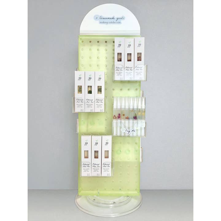 Cuticle Oil Singles Display + 21 Mixed Singles for wholesale by Greenmade goods