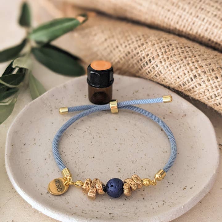 Kodes – Großhandel Aromatherapie-Armband – Hellblaues Diffusor-Armband für ätherische Aromatherapie-Öle