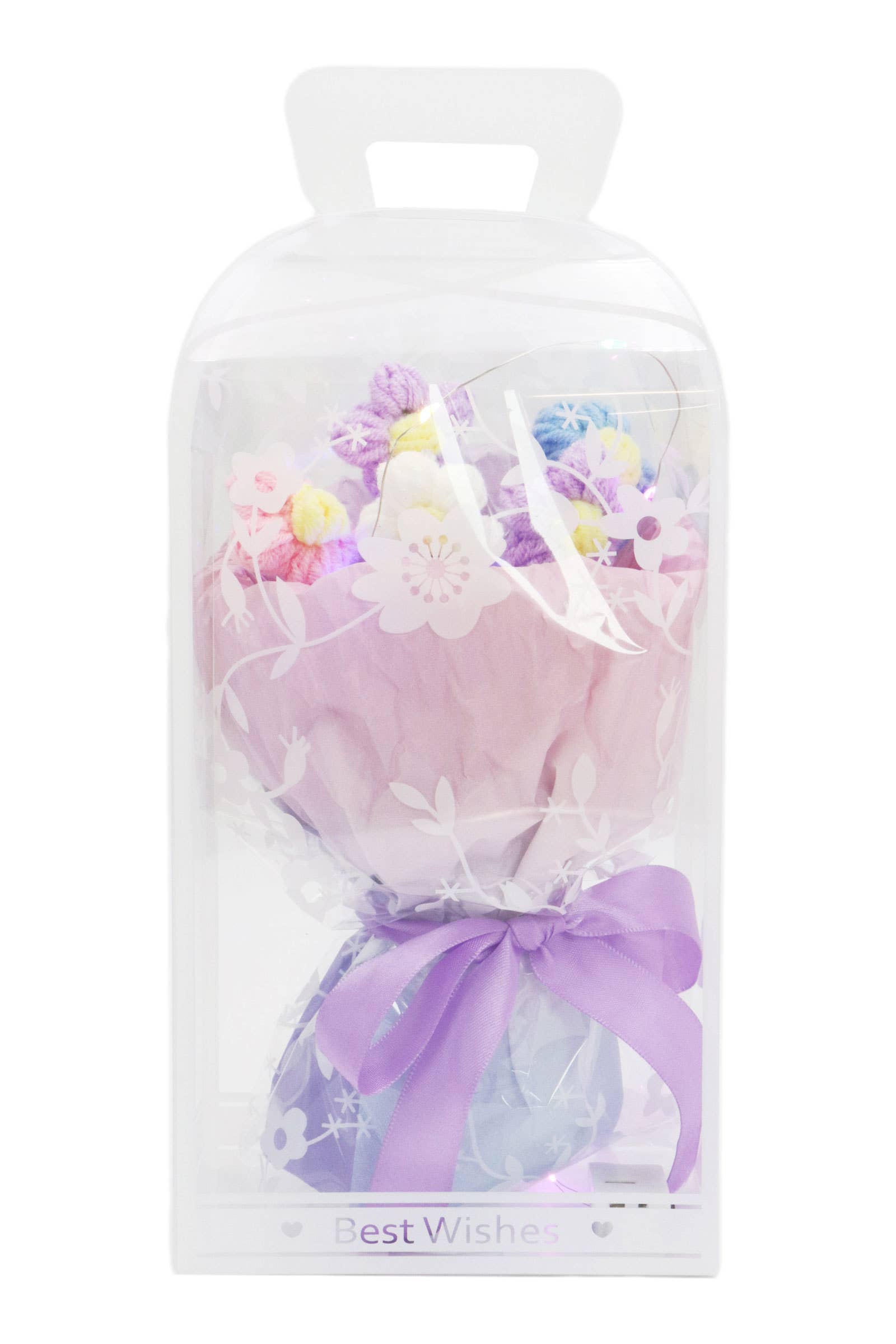 ASSORTED Floral Crochet LED Bouquet Gift Box - 4 pcs for wholesale on Faire5