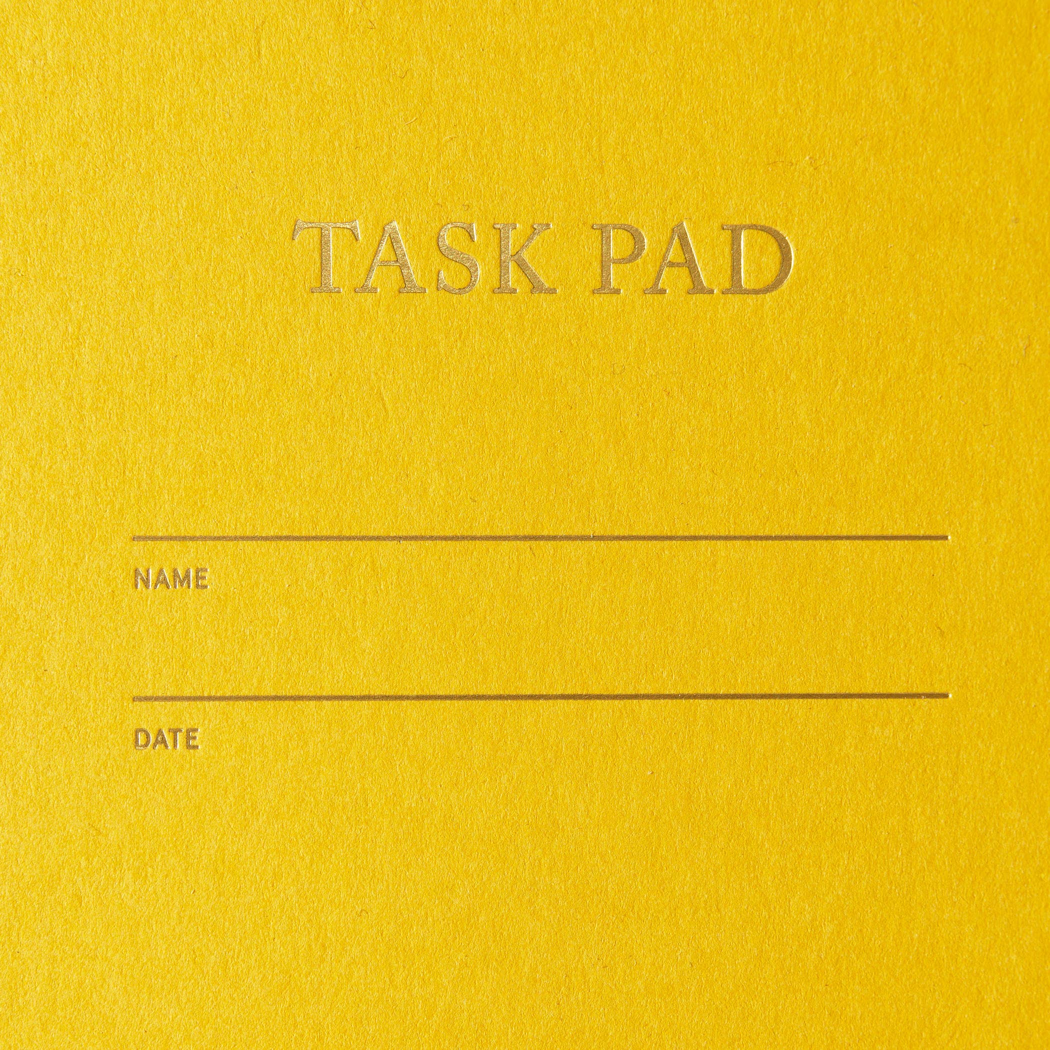 Shorthand Press - Wholesale Notebook - Task Pad Notebook - Mustard2