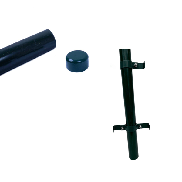 Oasis of Life - Wholesale Garden/Lawn Stake - Metal rod with cap – fence post – height 200cm – sturdy metal post for raising and securing hedges, fences & privacy screens2