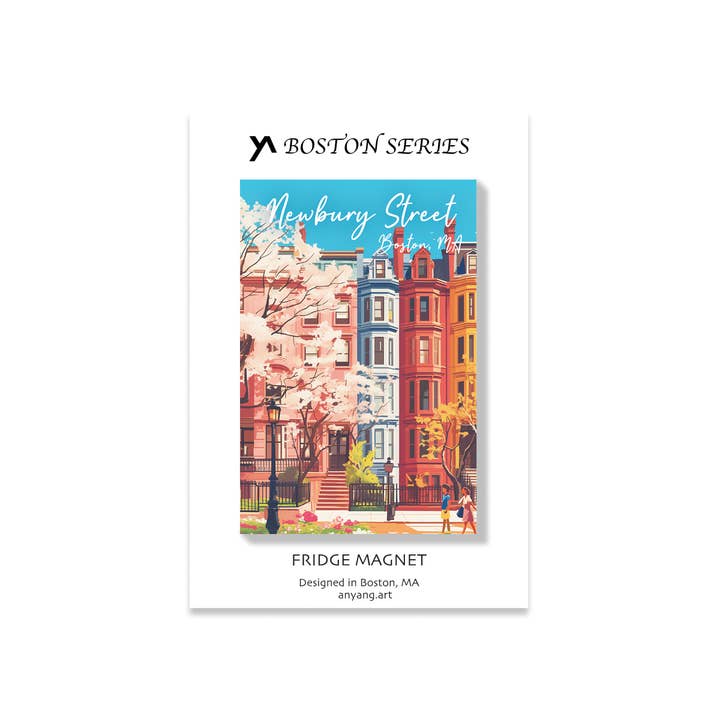 Boston Magnet - Landmark - Newbury Street for wholesale by anyang.art