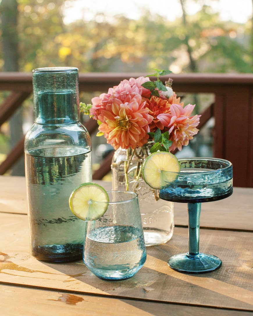 Creative Women Australia – Engroshandel Drikkeglas/kop – Håndblæste, hamrede vandglas - sæt med 27