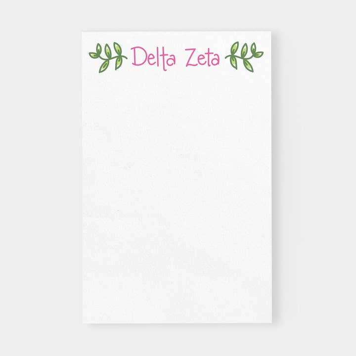 Bloc-notes Delta Zeta Vines Sorority pour la vente par Debbie Vinyard