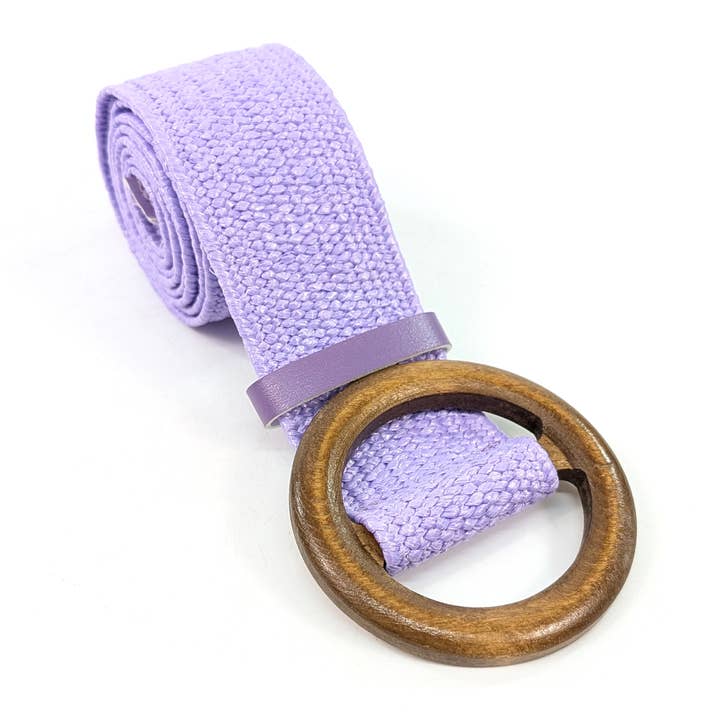 Belted in Nature - Eco Friendly Paper Belt - Purple for wholesale by Black Ginger