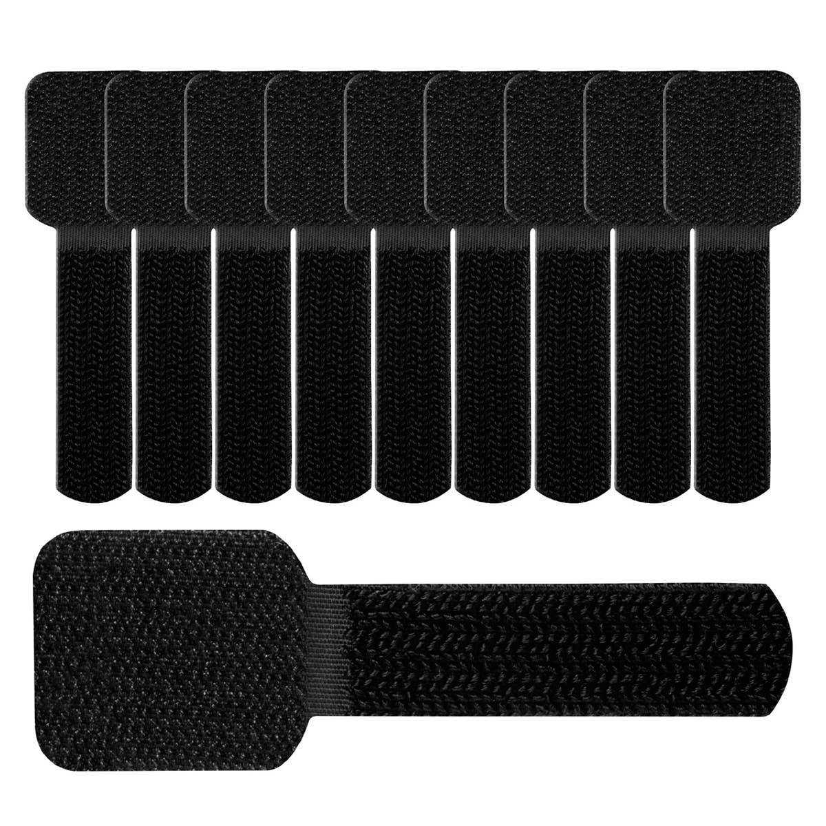 LABEL THE CABLE - Wholesale Cord Holder - LTC WALL STRAPS (50 Pcs - Black)7