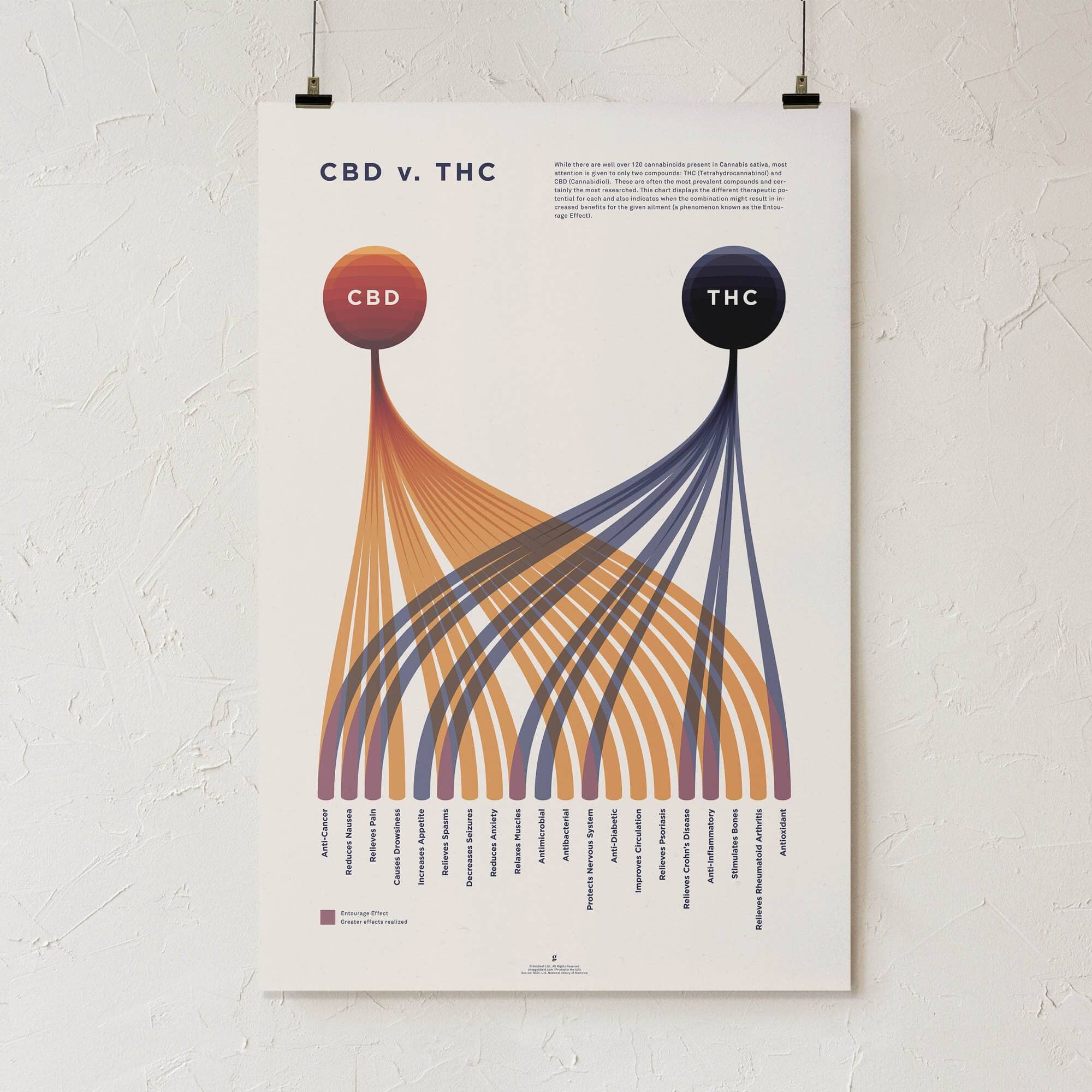Goldleaf - Wholesale Art Print - CBD v. THC Comparison Chart Print4