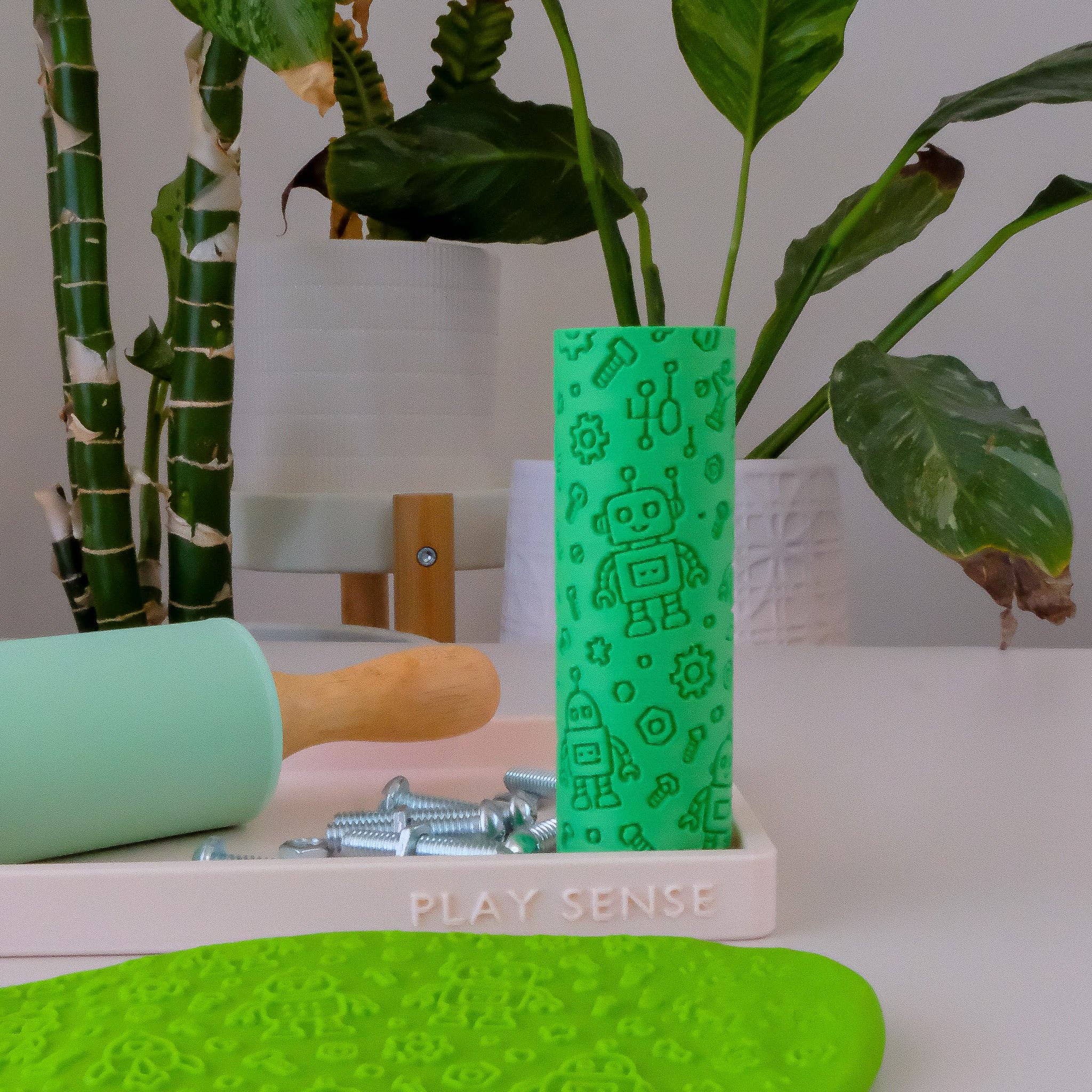 Play Sense - Wholesale Putty/slime – Child - Eco Textured Roller | Robot0