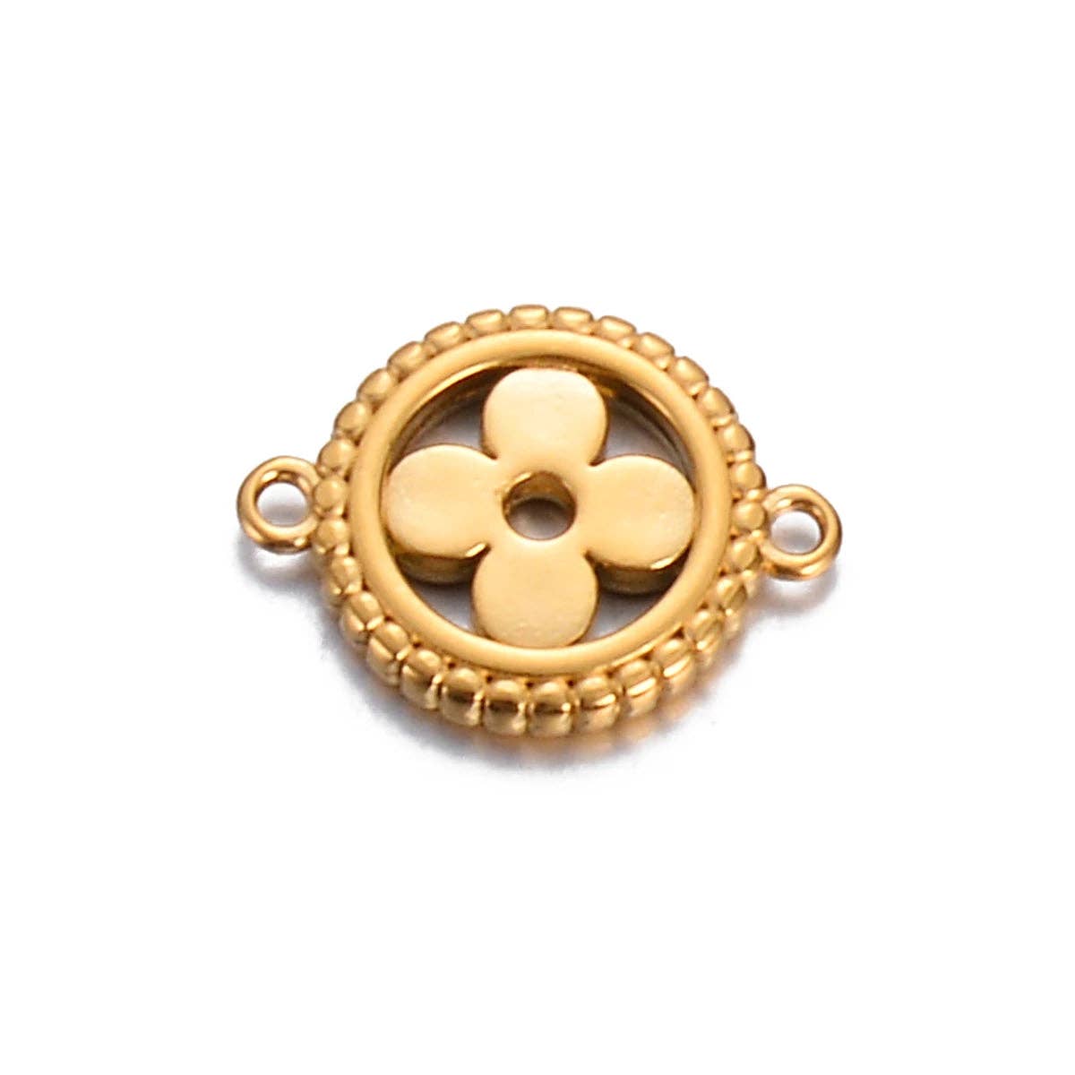 Continental Beads - Wholesale Individual charm/pendant - Designer Charm Star, Clover, & Diamond Styles No Fade Gold - Per Piece4