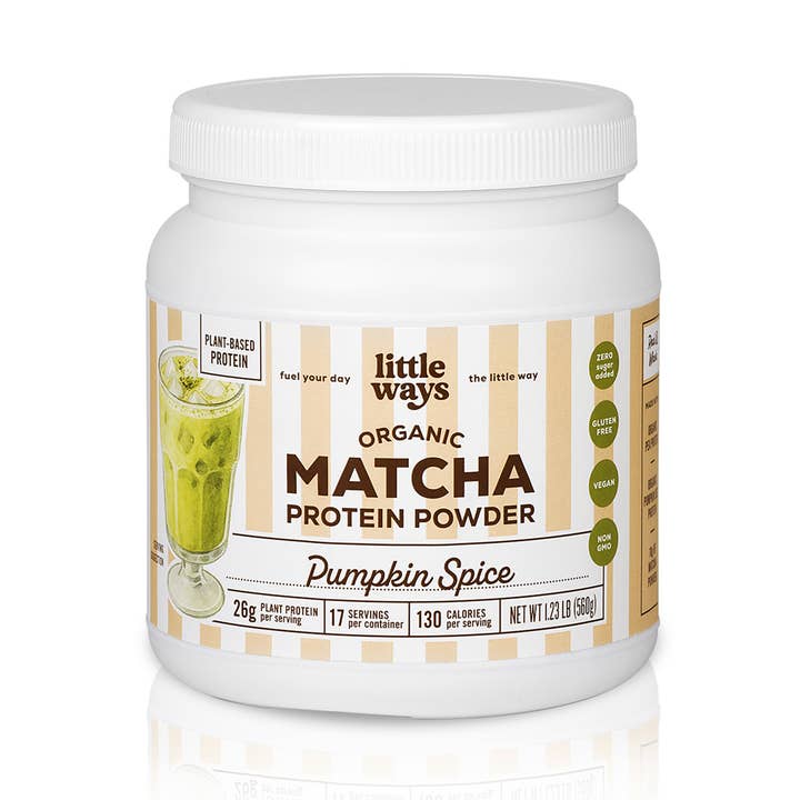 “Pumpkin Spice” Matcha Protein for wholesale by Little Ways